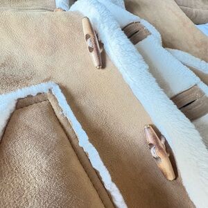 Men's Shearling Toggle Coat